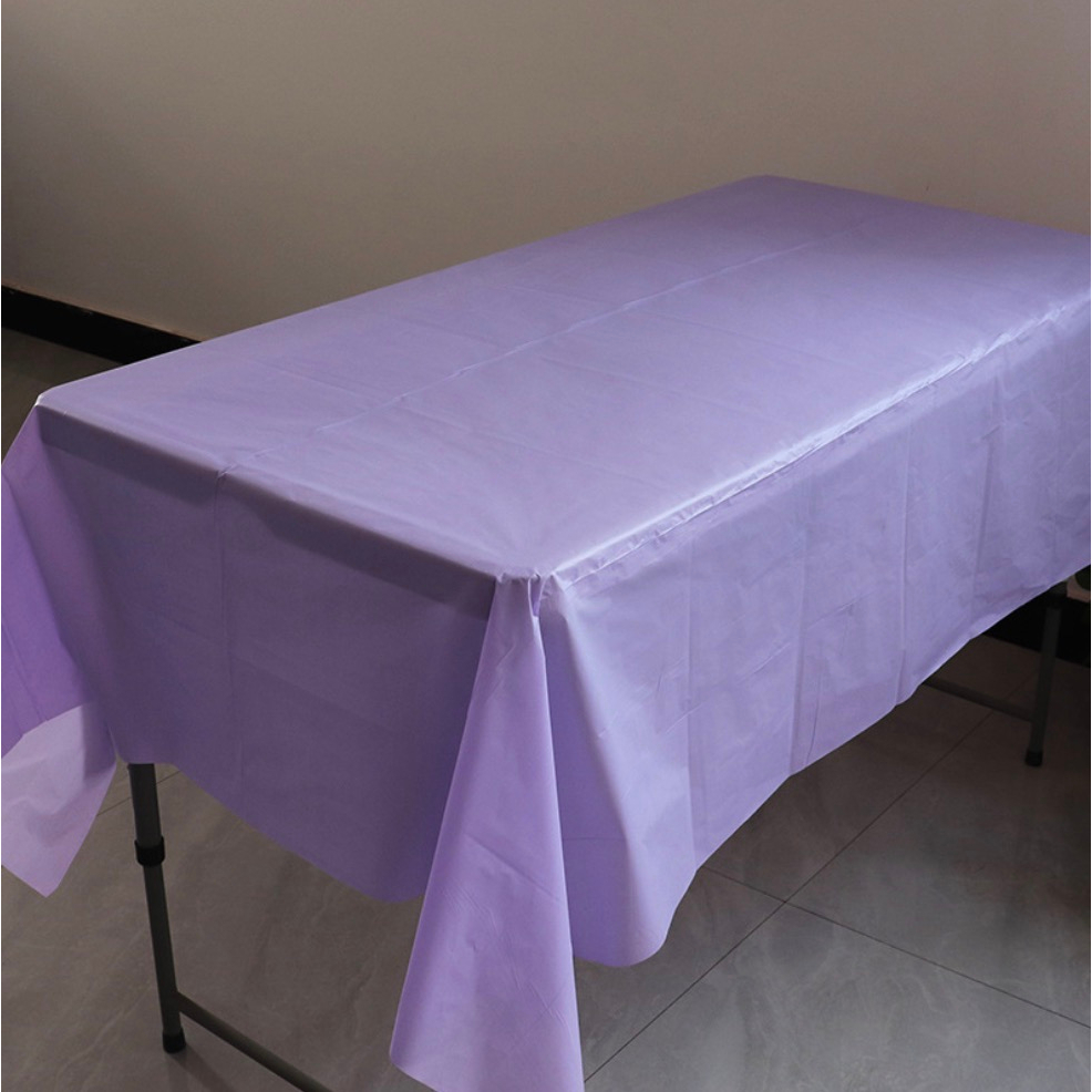 [SG Instock] Disposable Waterproof Plastic Table Cloth Cover Dessert