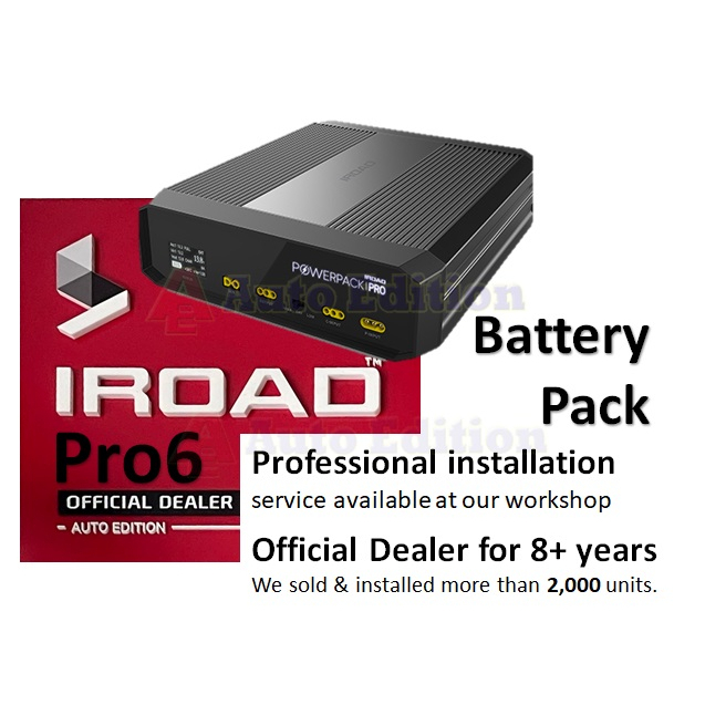 IROAD Pro6 Battery Power Pack Pro 6 for dash cam car camera WiFi