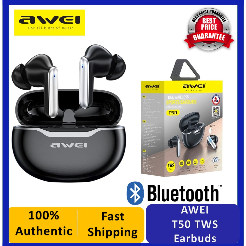 Awei T50 Wireless Bluetooth Headphones Earphones Bluetooth 5.3