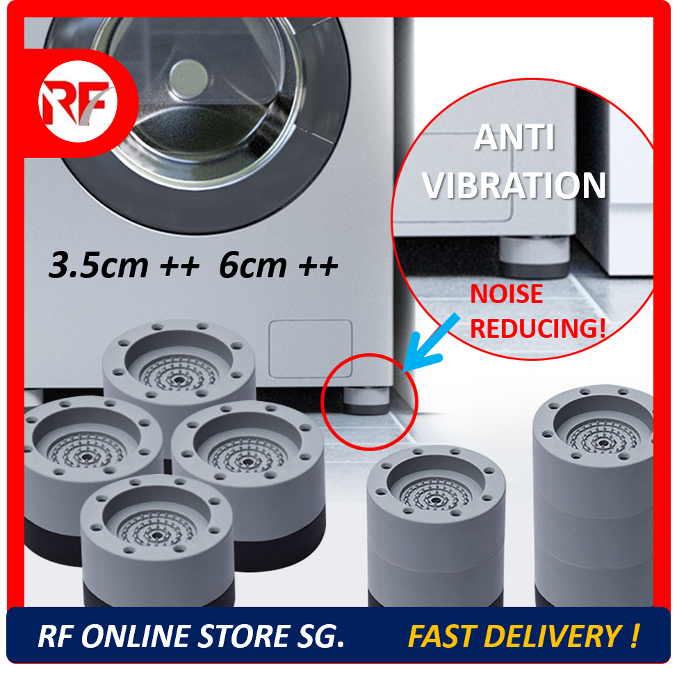 4Pcs Washing Machine Base Anti Vibration Pad Rubber Legs Silent Skid