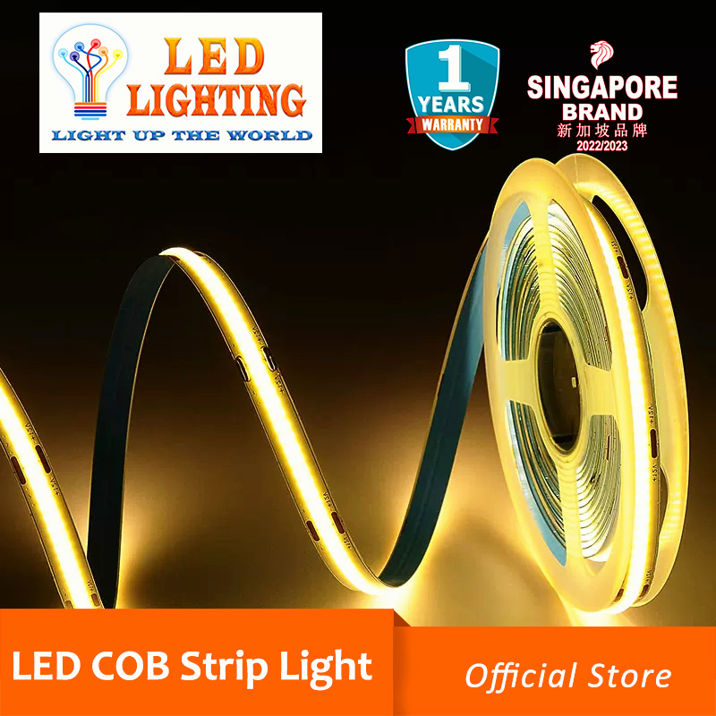 【Promotion】High quality 5M COB LED light Strip Light 12V / 24V LEDs/M ...