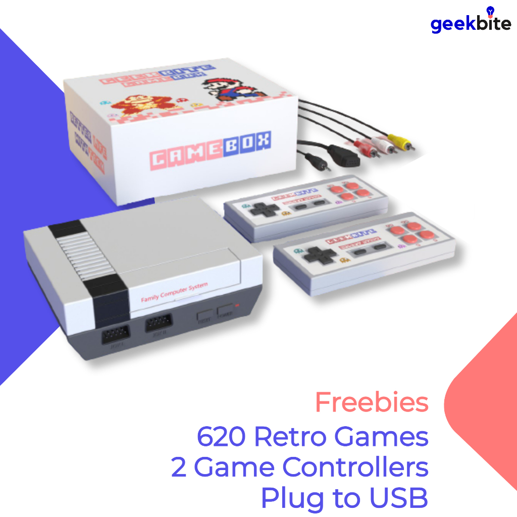 ✓ GeekBite GameBox USB Retro Game TV Console NES Classic (Latest SG popular  Game Console) | Shopee Singapore