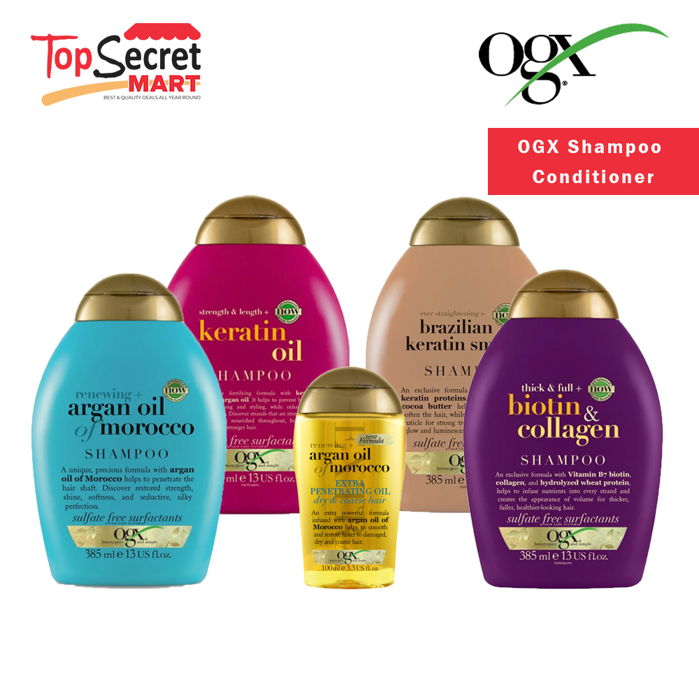 Wholesale!! OGX Shampoo Conditioner 385ml-Biotin Collagen/ Morocco ...