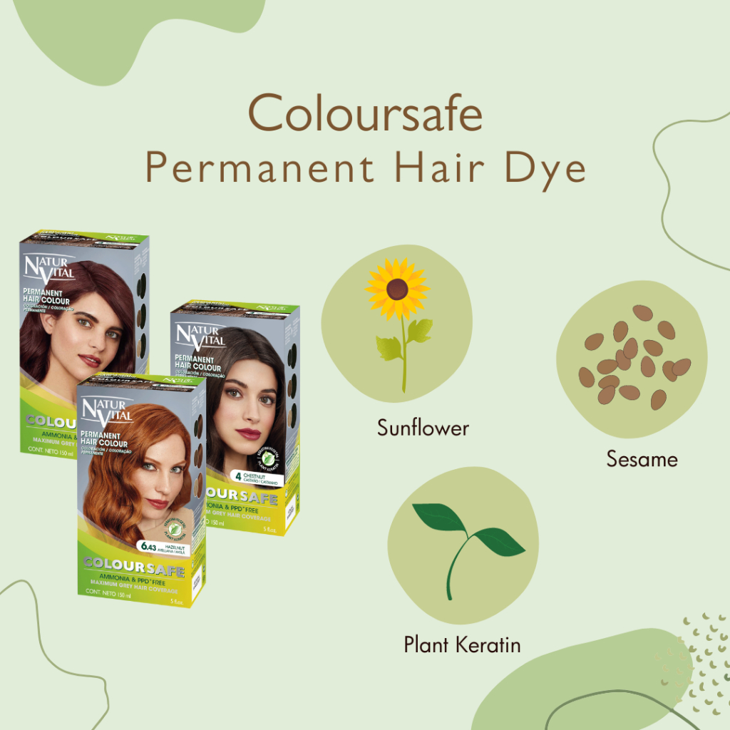 NaturVital ColourSafe Permanent Hair Dye (8 Colors) | Shopee Singapore