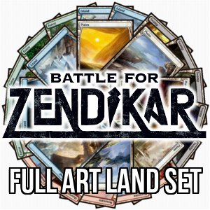BFZ BATTLE FOR ZENDIKAR FULL ART BASIC LANDS - 25 VARIANTS Regular MTG ...