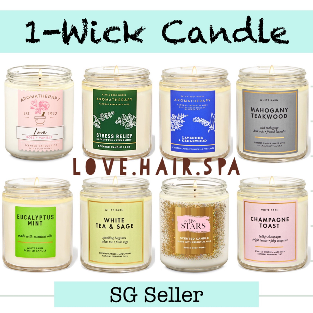 Bath and Body Works Candle Scented Candle - BBW Various Home