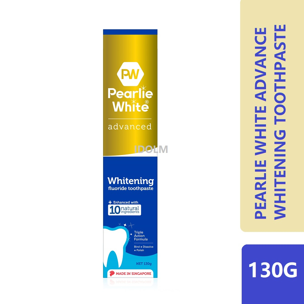 Pearlie White Advanced Whitening Enhanced Fluoride Toothpaste 130g