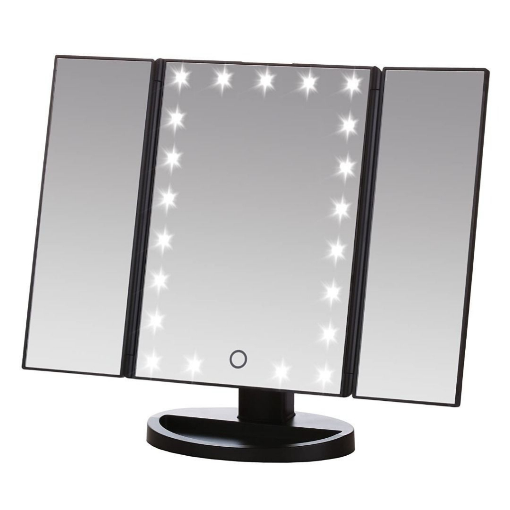 Lighted Makeup Mirror Table Mirror Trifold Vanity Mirror ( MISS SWEET ) Shopee Singapore