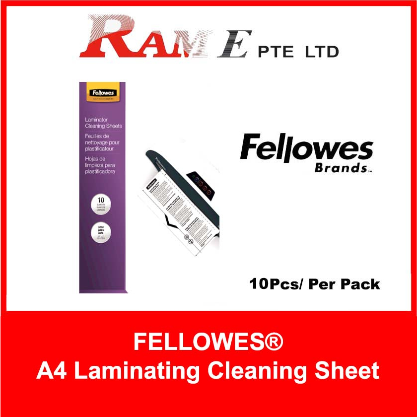 Fellowes Cleaning Sheets (A4) 10 Pack for Laminator Shopee Singapore