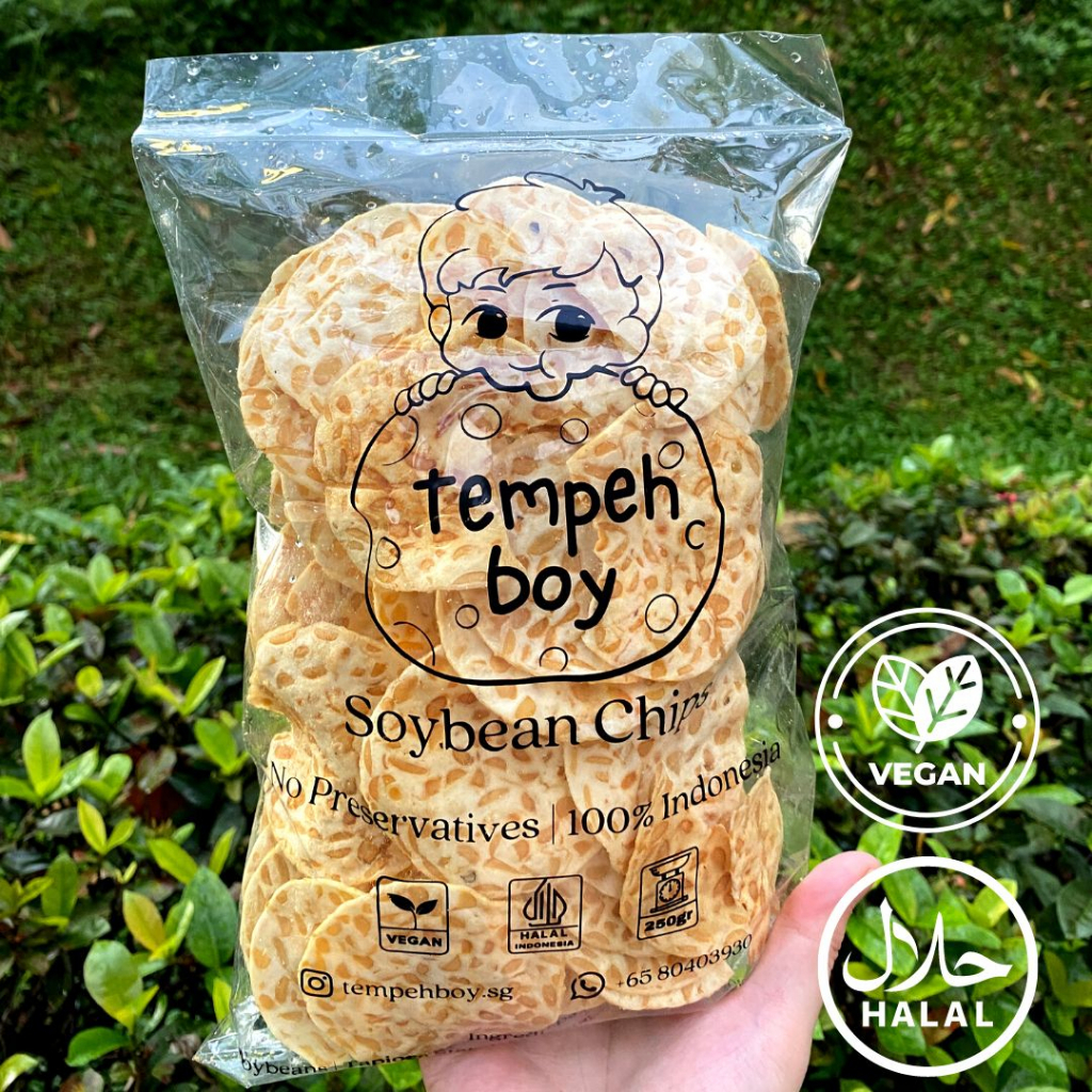 Famous [Tempeh Boy] Tempeh Chips (1x250g) Halal/ Vegan/ Healthy