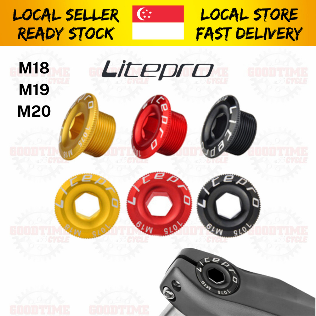 Litepro M18 M19 M20 Crank Screw Cover Bicycle Hollowtech Crankset Crank ...