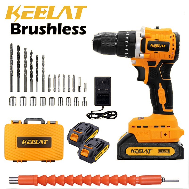 KEELAT KCD007 20V Brushless Drill impact Drill electric drill With