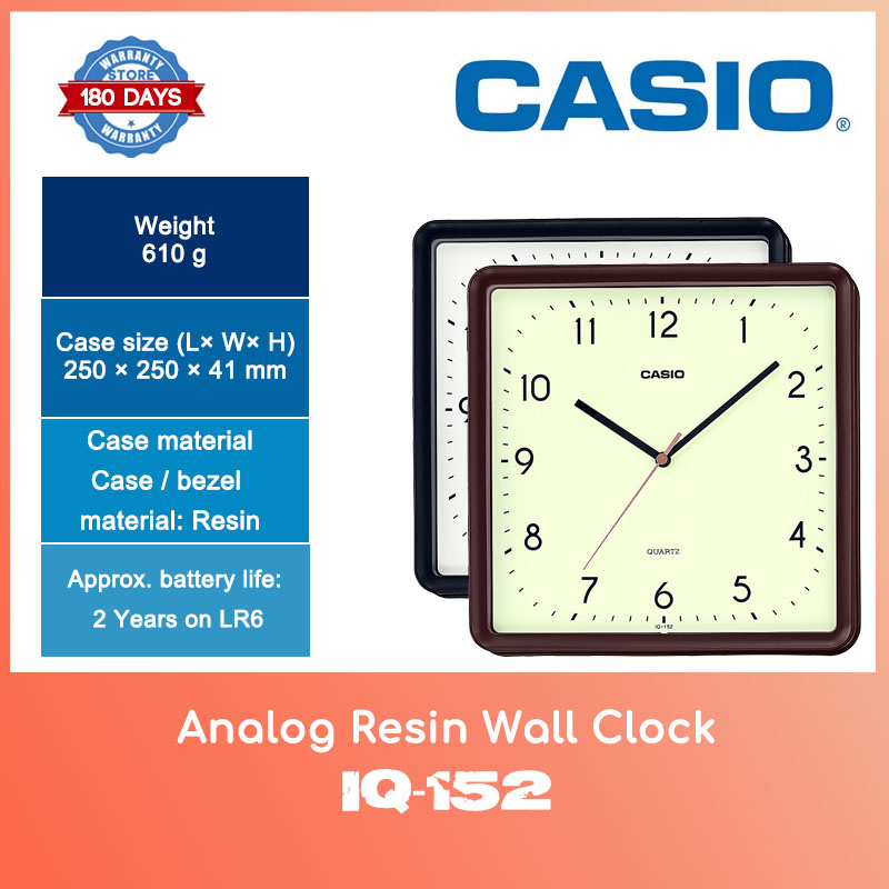 Casio analog hot sale wall clock