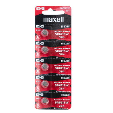 Batterie Maxell SR621SW - Confezione Da 5 Batterie Per Orologi - Foto 12