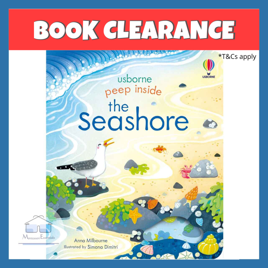 (The Seashore) Usborne Peep Inside Children Hardcover Educational ...