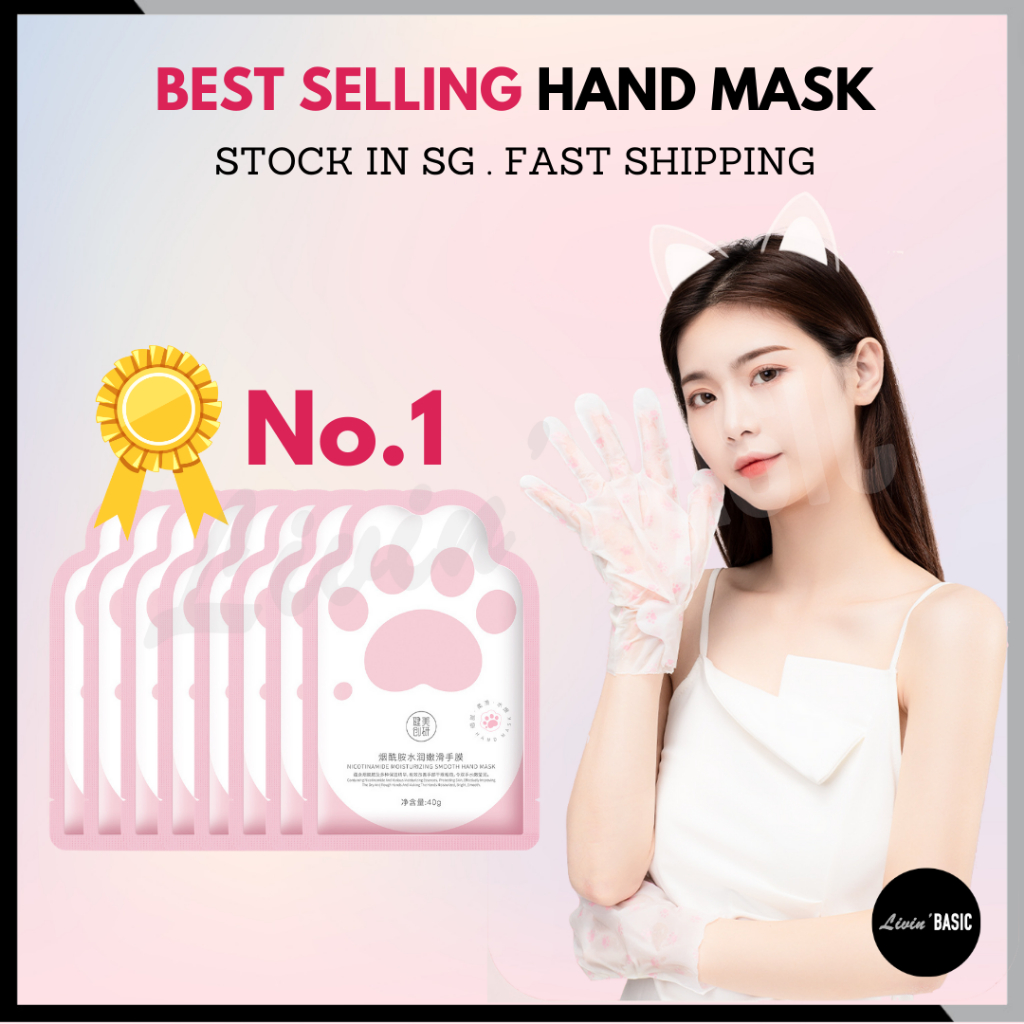 [SG Stock] MayCreate Hand Mask Niacinamide Moisturising Hand Mask Goat ...