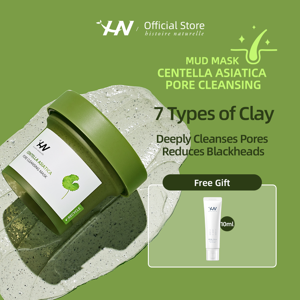 HN Centella Asiatica Pore Cleansing Mud Mask 120g. Histoire Naturelle ...