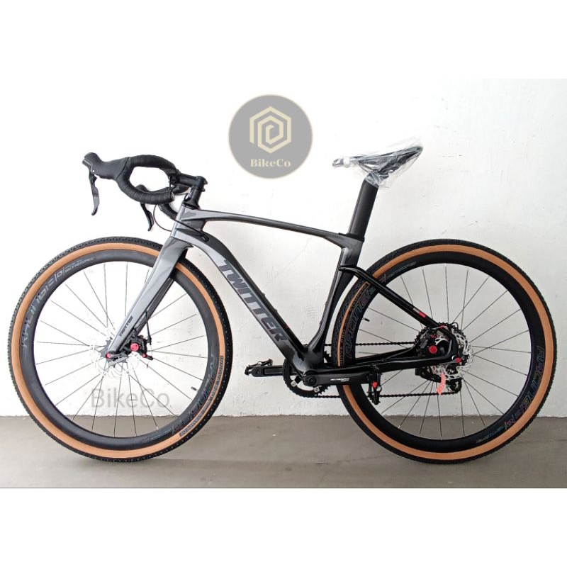TWITTER GRAVEL V2 Carbon Drop Bar Road / Gravel Bike Shopee Singapore