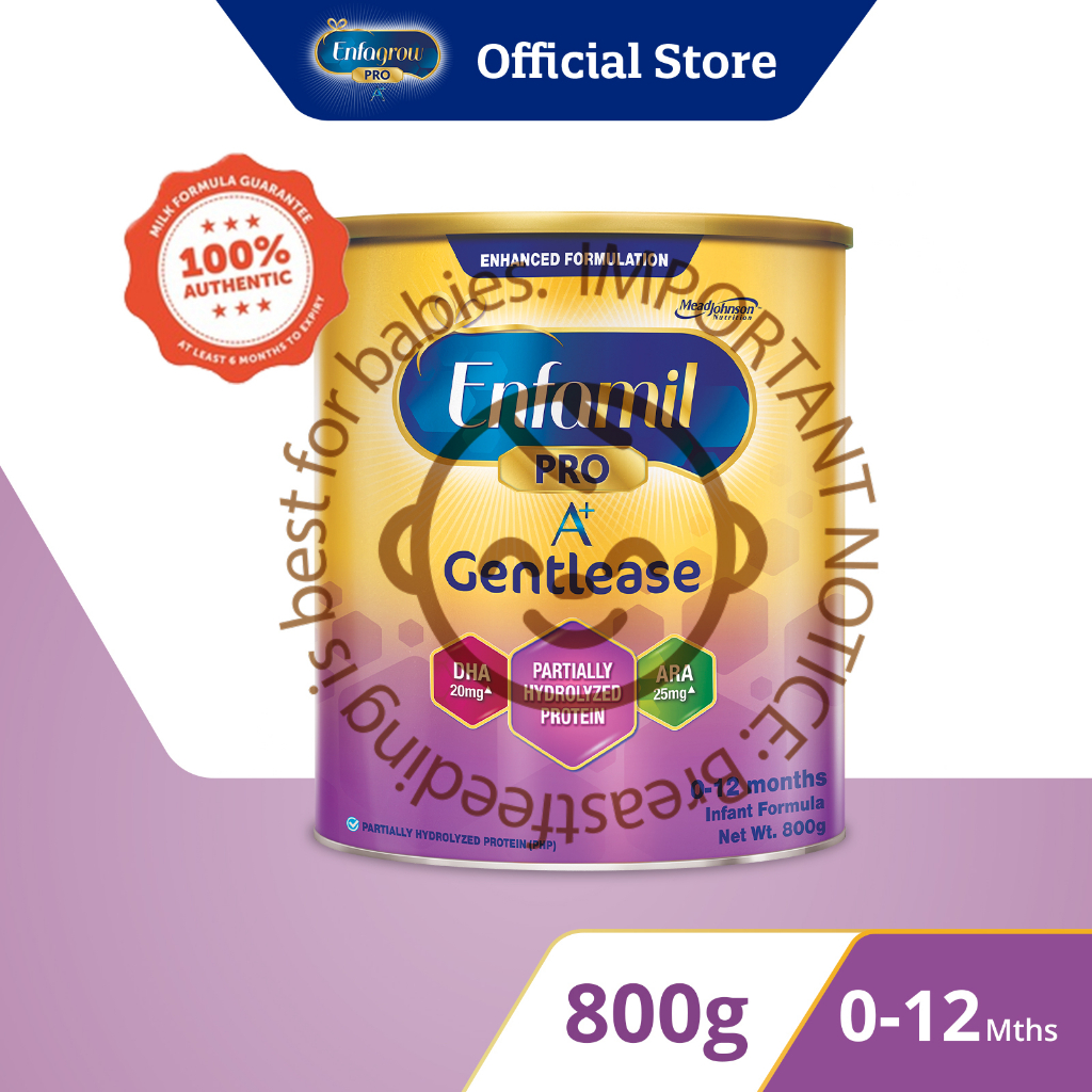 Enfamil A+ Stage 1 Gentlease Infant Formula Baby Milk Powder DHA+(012M