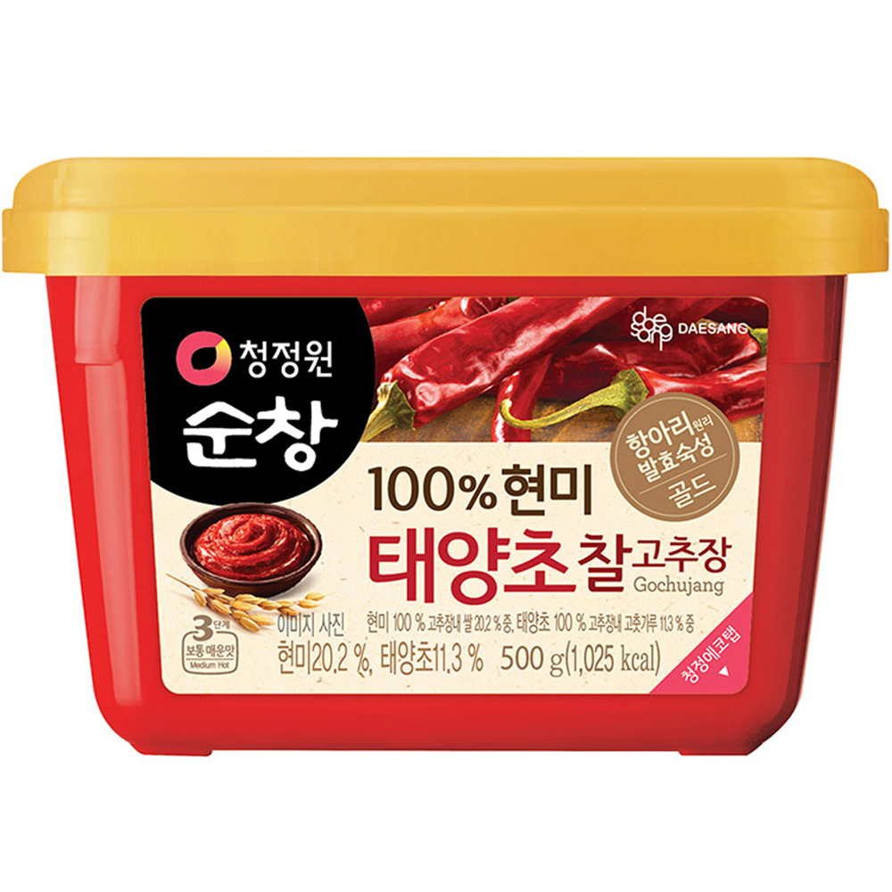 ChungJungOne Sunchang Gochujang, 100 Brown rice, Taeyangcho Chal red
