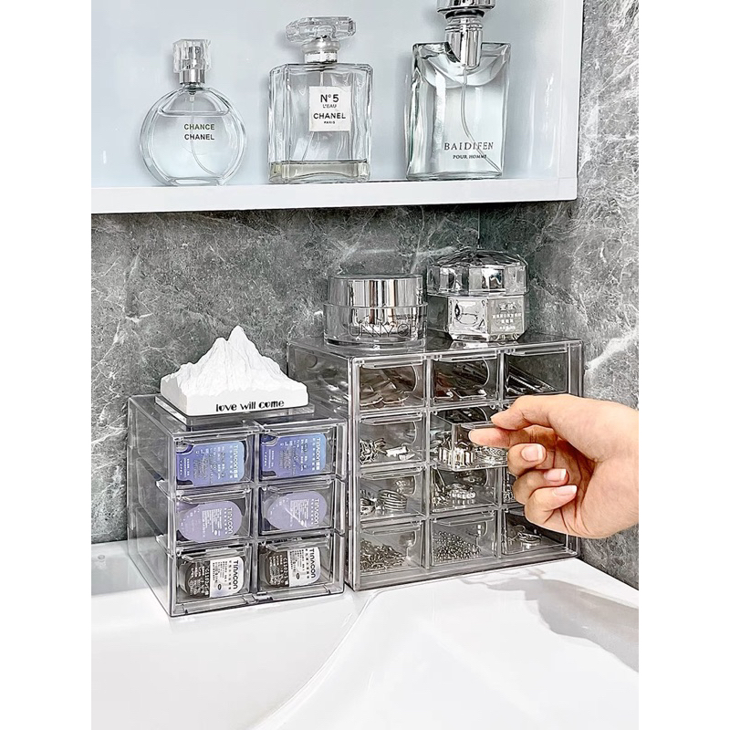 Acrylic Clear Transparent Drawer Organiser Jewellery Box | Shopee Singapore