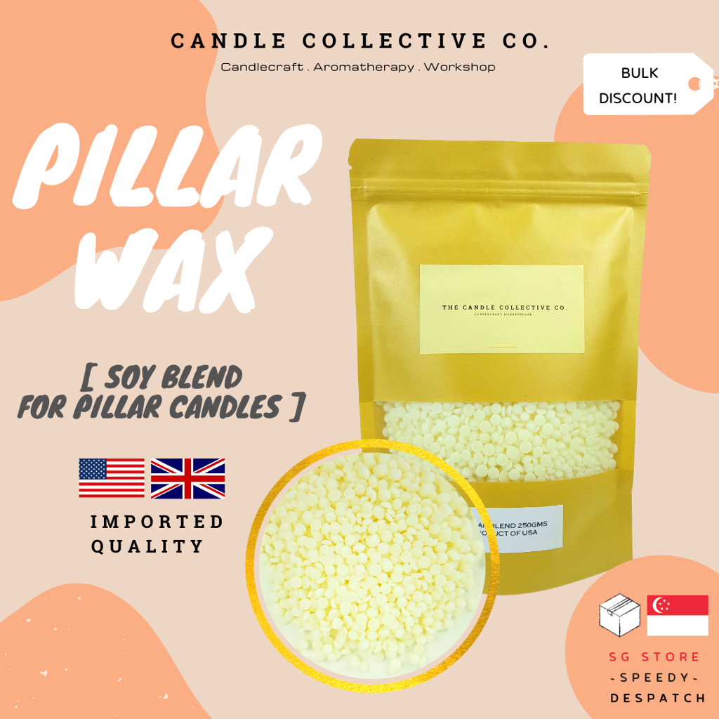 Soy Wax for Pillar Candles I Soy Blend I Pillar Wax I DIY Mould Candles