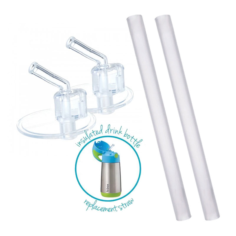 B.box 350ml Insulated Drink Bottle Replacement Straw (2pk) Shopee