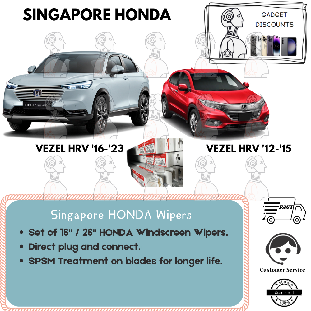 Windscreen Wiper / Windshield Wipers for Clean Honda Vezel Honda HRV 16