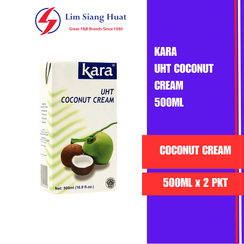 Kara UHT Coconut Cream 500ml / 1000ml (Bundle of 2) Shopee Singapore