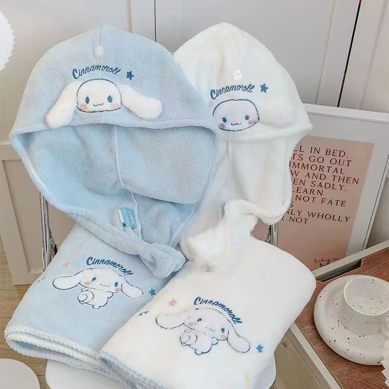 Sanrio Japan Cinnamoroll Hair Wrap Drying Bath Exercise Towel Cute ...