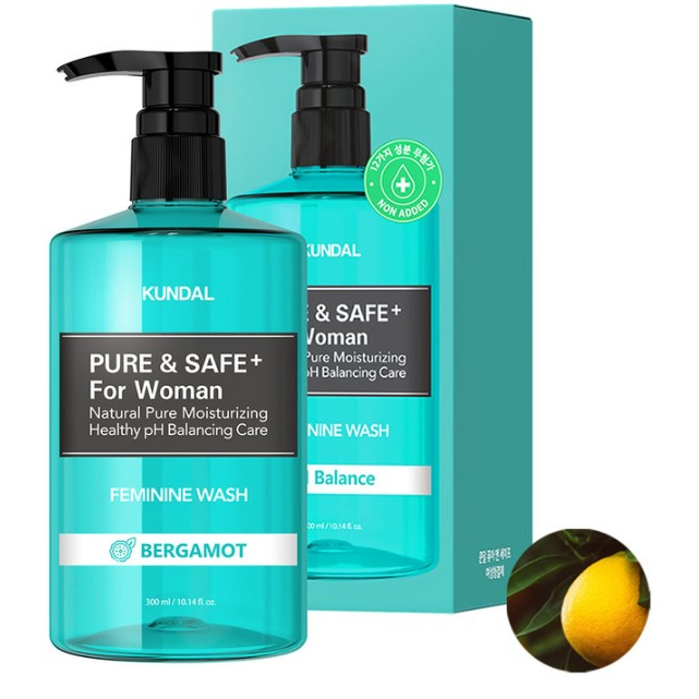 KUNDAL Pure & Safe Feminine Wash 300ml Bergamot/Phytoncide/Natural Herb Shopee Singapore