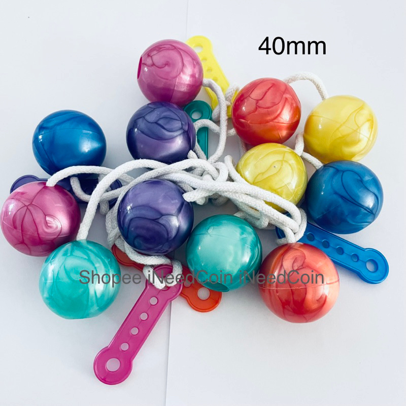 🇸🇬sg Local Stock Lato Lato Clacker Latto Latto Etek Etek 3 5cm 40mm Wood Wooden Tik Viral Balls