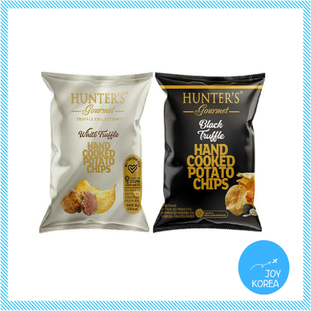 [HUNTER'S] Truffle Potato Chips 25g (Black Truffle / White Truffle) / Halal Snacks/ Truffle