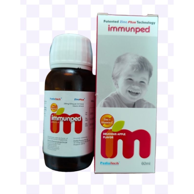 Bundle of 5/10 Immunped Syrup ( Vitamin C and Zinc 60ml ) Shopee