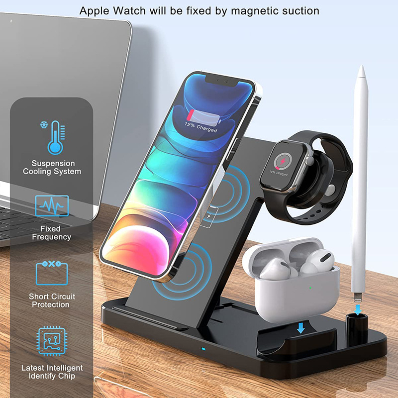 Folding four-in-one wireless Fast charger wireless charging Updated ...
