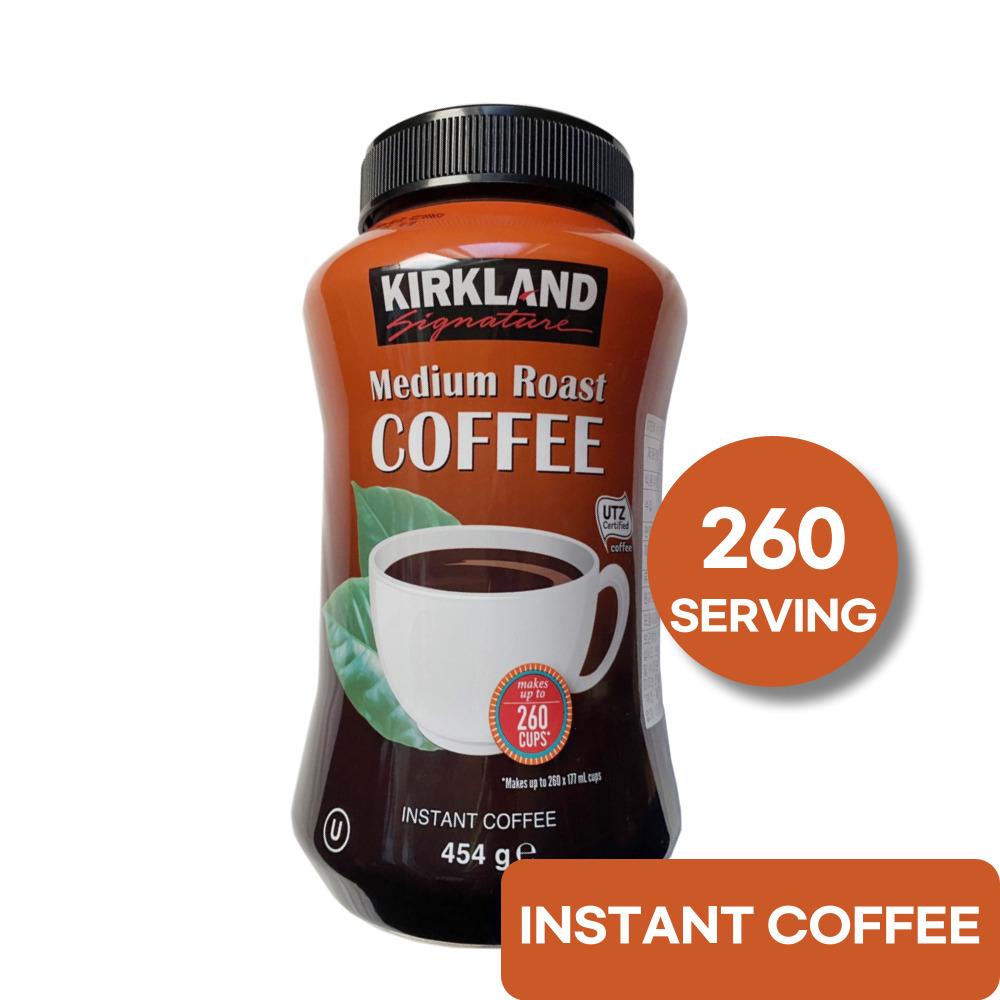 KIRKLAND SIGNATURE Instant Medium Roast Coffee 454g (260 serving