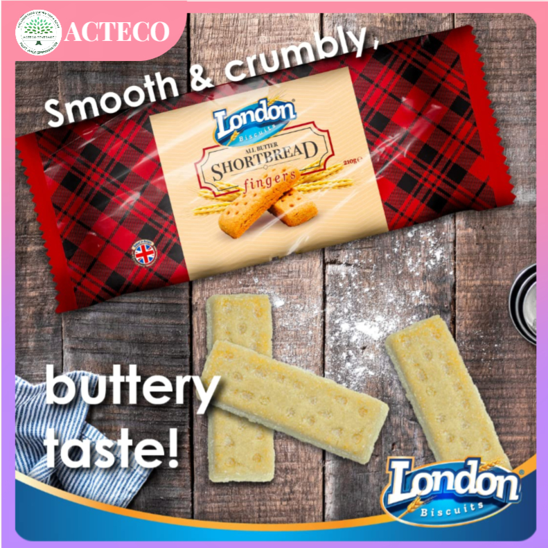 【Bundle of 2】London Biscuits Short Bread 210g Biscuits Rich Tea Biscuit