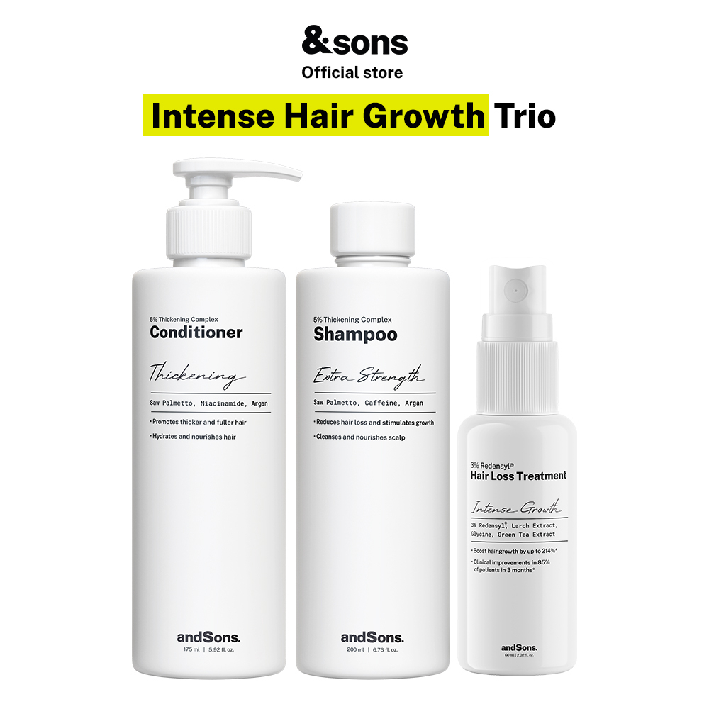 andSons Intense Hair Growth Trio Kit (Hair Growth Shampoo 200ml