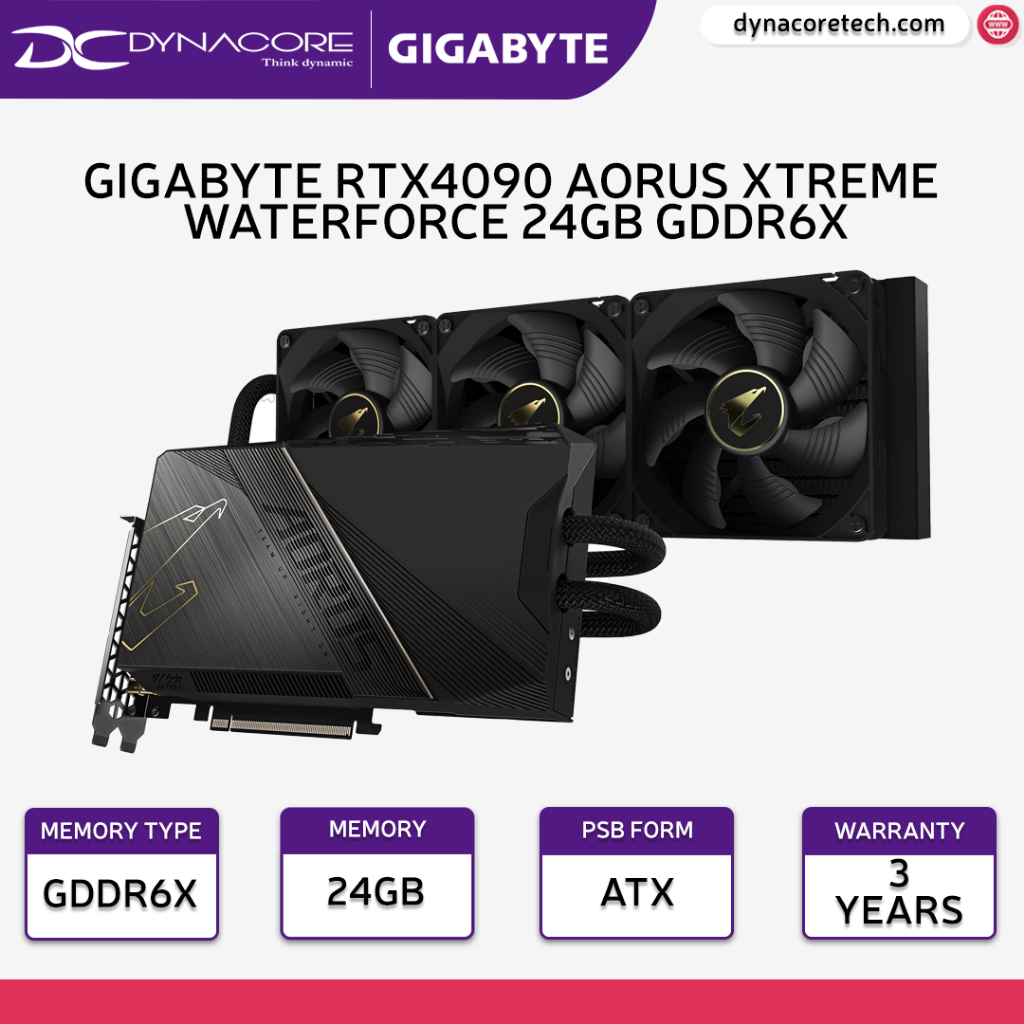 Gigabyte Aorus Geforce Rtx 4090 Xtreme Waterforce 24gb Gddr6x Graphics Card Gv N4090aorusx W 6015