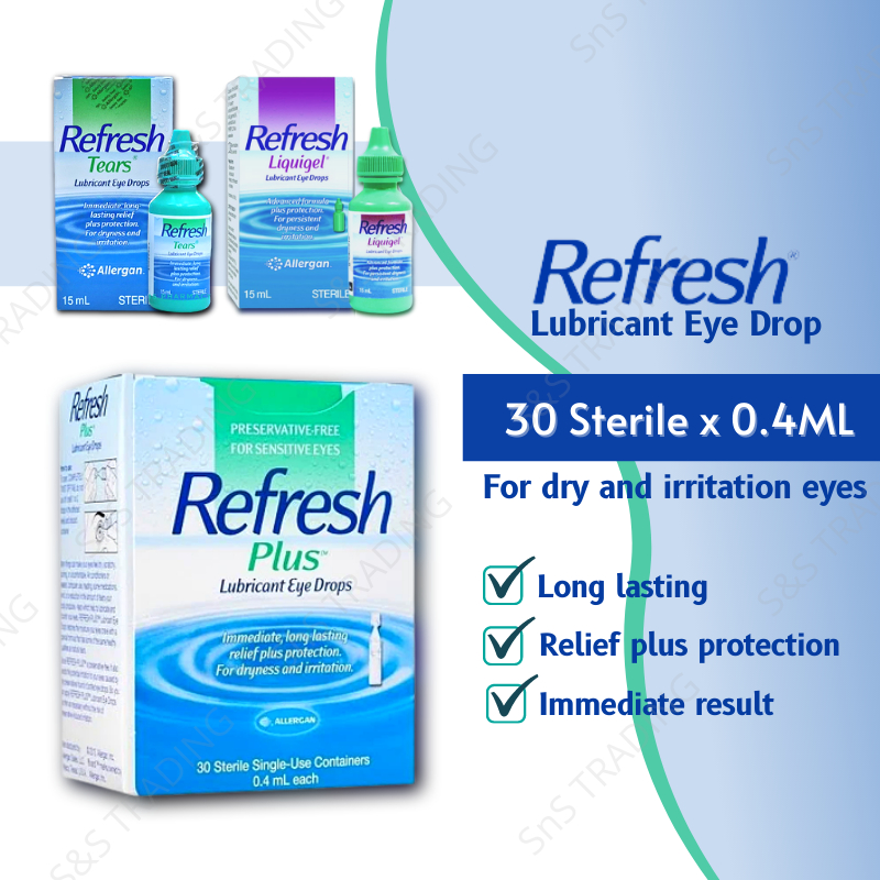 (Exp2025)Allergan Refresh Plus Eye Drops (30s) / Refresh Tears 15ML