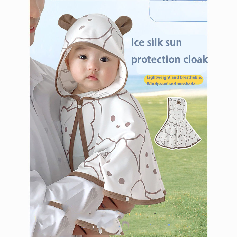 Baby summer sun protection clothing cloak male baby summer thin section