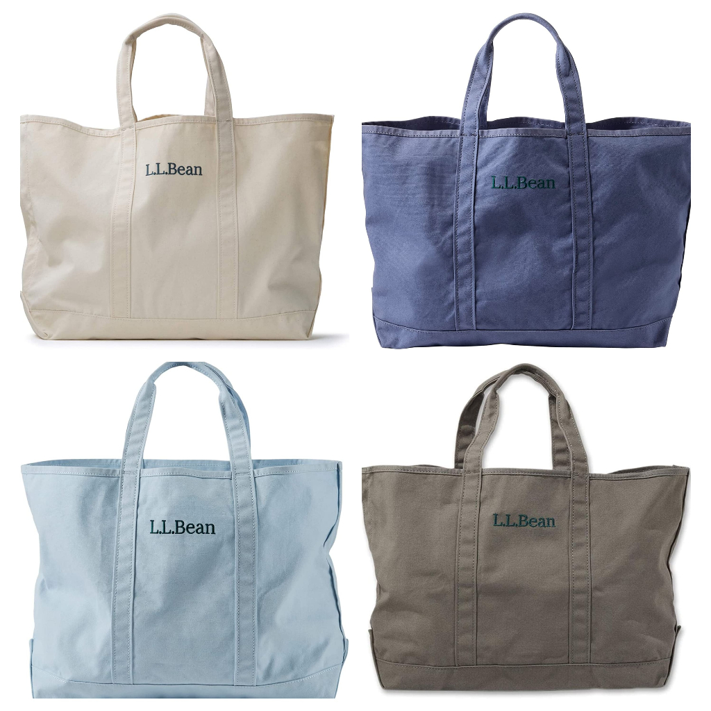 Direct from Japan] L.L.Bean Grocery Tote Bag 100% Cotton Large