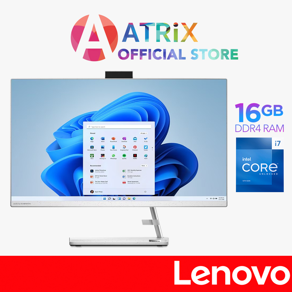 【Same Day Delivery】IdeaCentre AIO 3 F0GJ00HAST/F0GJ00L5ST | 27" FHD Touch | i7-13620H | 16GB DDR4 | 512GB/1TB SSD | 3YPC