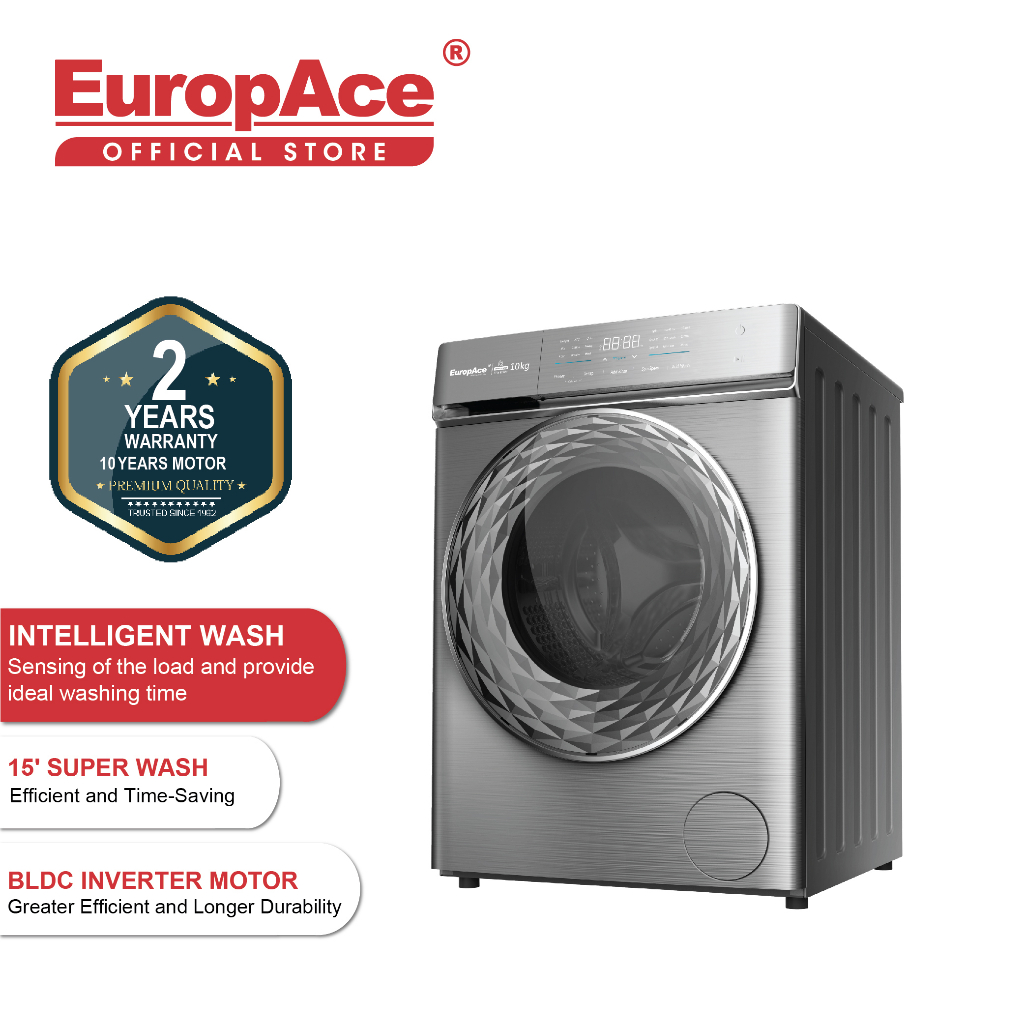 EuropAce 10 Kg Washing Machine EFW 9102Y Shopee Singapore