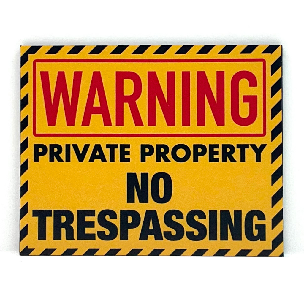 Warning Private Property Signage 80mm X 100mm Shopee Singapore