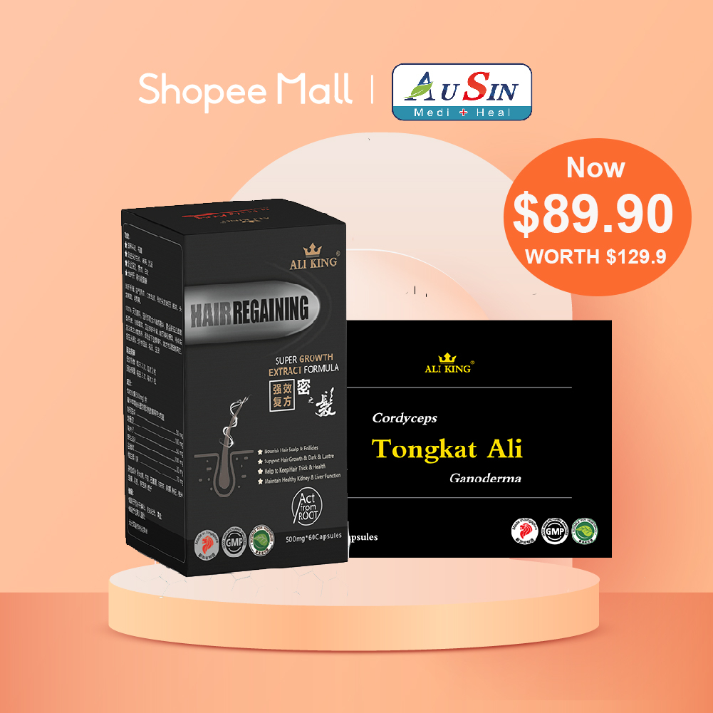 [Bundle 1+1]Hair Regaining Tongkat Ali Cordyceps Ganoderma Super Hair