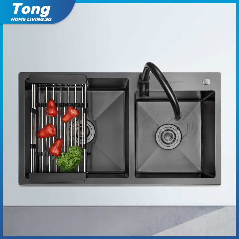 PVD BLACK NANO SINK SERIES 304 Stainless Steel | Shopee Singapore