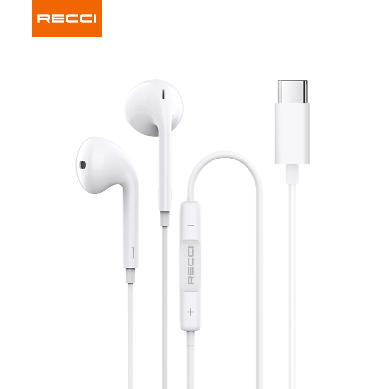 Recci USB C Wired Earpiece REP-L27 | Shopee Singapore