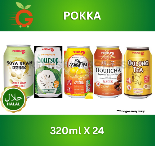 [Greenshinesg] Pokka Can Drinks 300ml x 24 | Green Tea | Lemon Tea ...