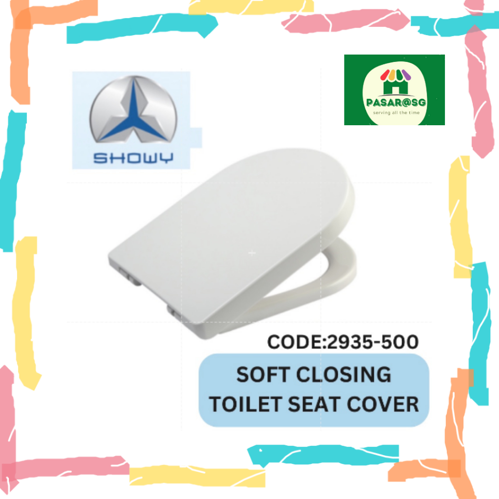 [SG SELLER] Showy Soft Closing Toilet Bowl Seat Cover (2935500) Shopee Singapore